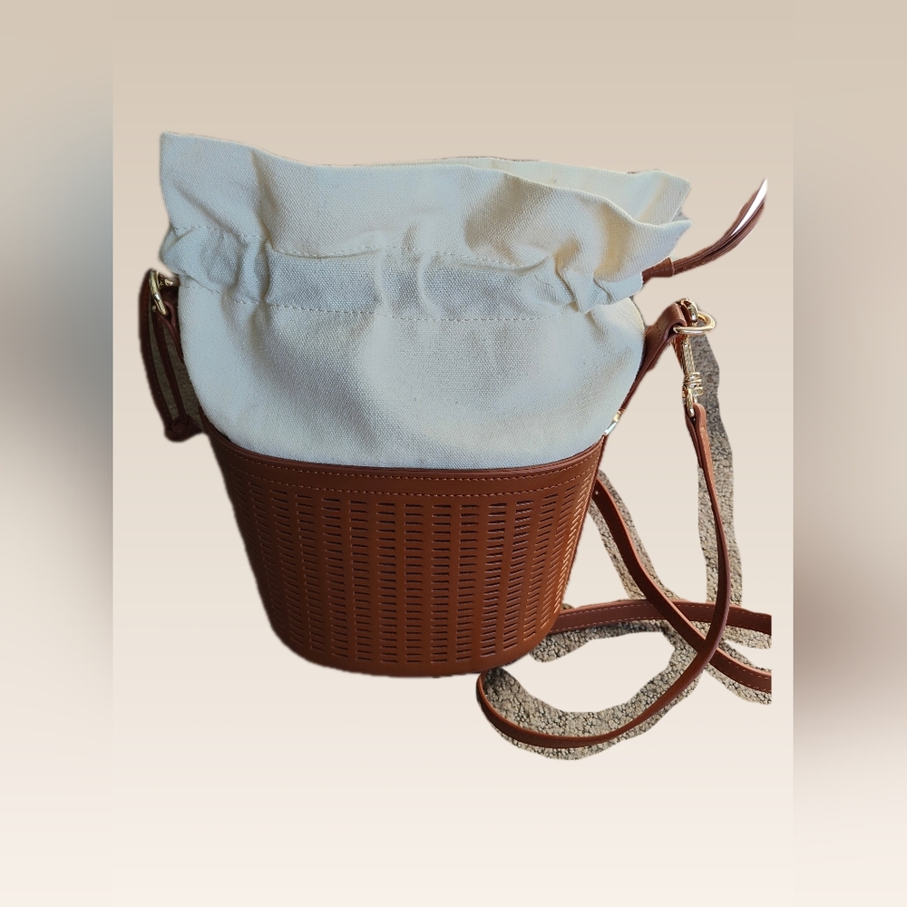 multi way leather basket